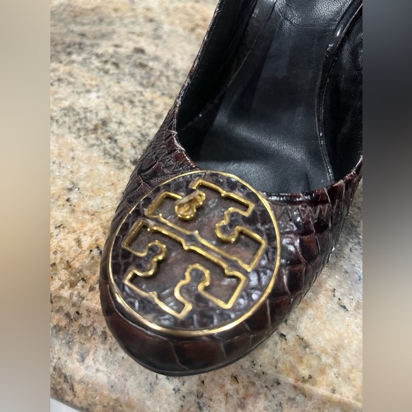 Tory Burch Miller Wedge Heels Size 7 - Picture 5 of 6